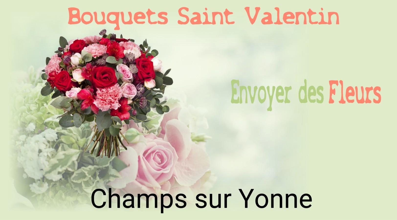Roses de Saint-Valentin livrées à Champs-sur-Yonne